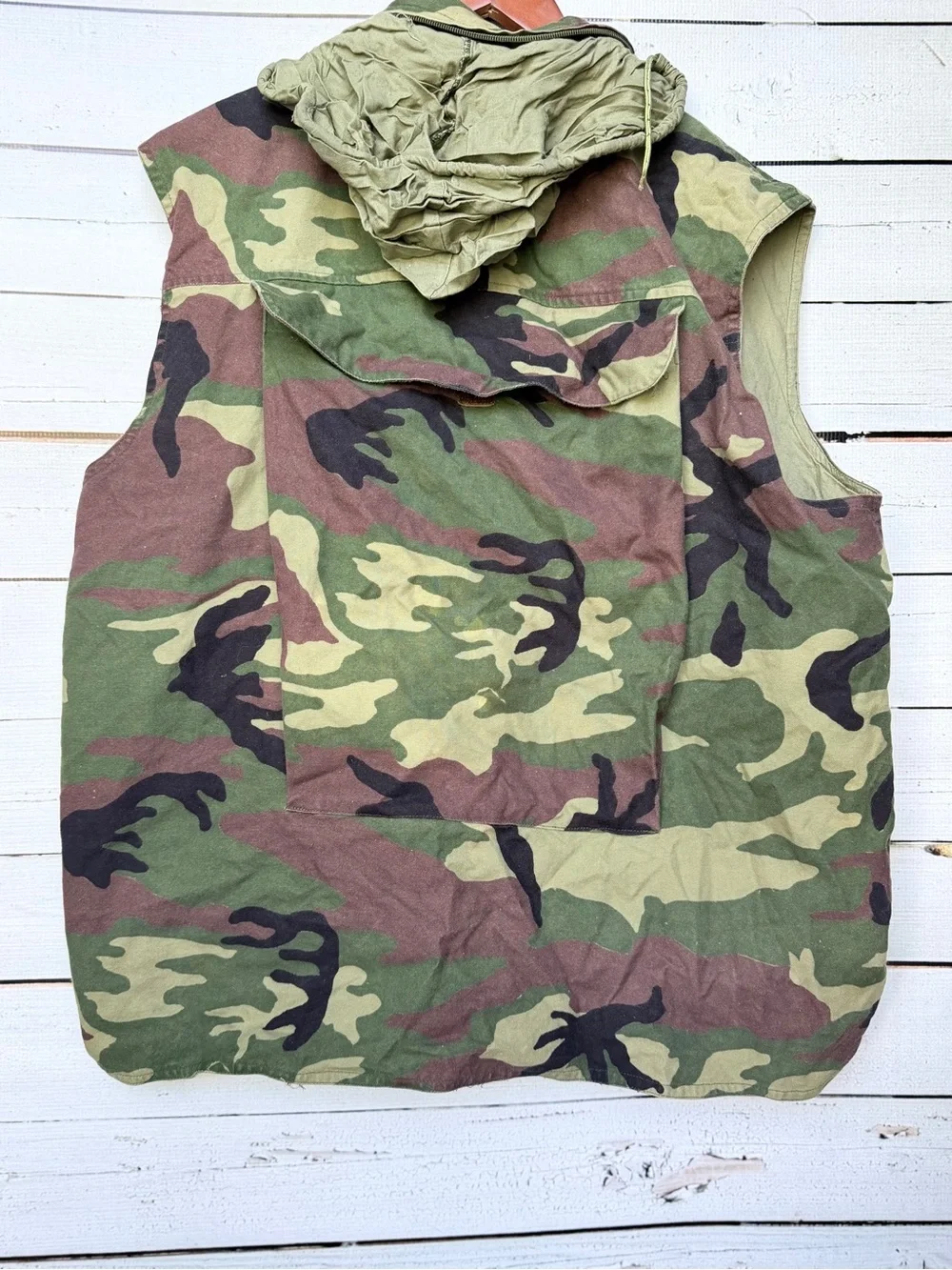 Vintage Weather Rite Woodland Camo Hunting Vest